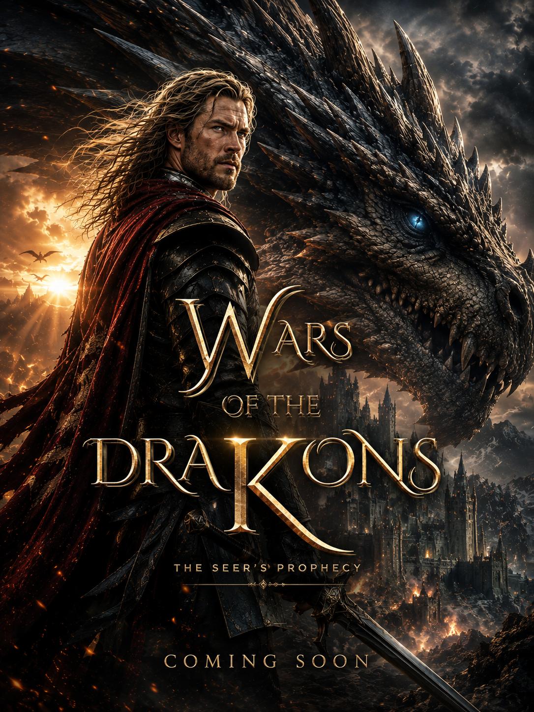 Deadline dévoile le projet de film qui s'intitule Wars Of The Drakons, avec l'un des producteurs du Seigneur des Anneaux. 